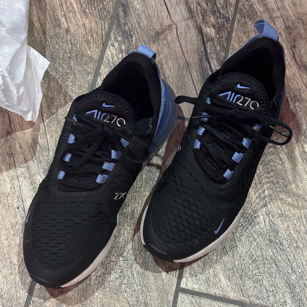 Nike Air Max 270 Black with Blue Highlights